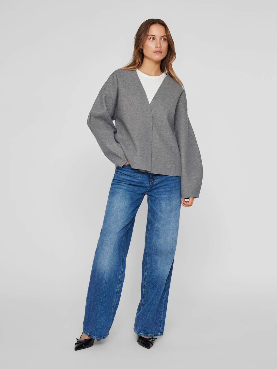 VIJUICE Jacket - Medium Grey Melange - VERO MODA & VILA Bergvik